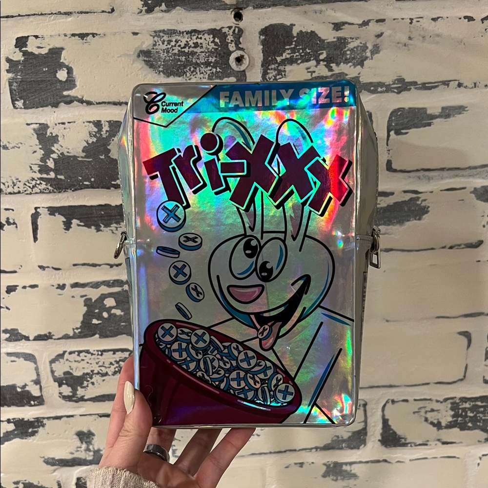 Dolls Kill Holographic Trixxx Cereal Purse